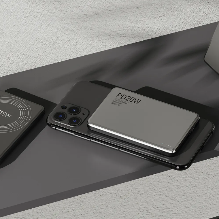 10.000mAh Magnetische Powerbank – 20W Snelladen & Draadloos Opladen
