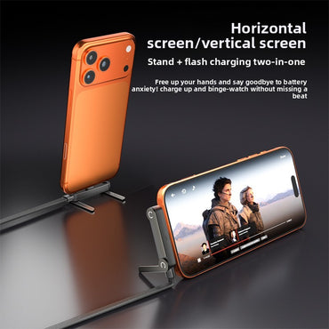 240W USB-C Snellaadkabel met Telefoonhouder – Type-C Kabel voor Smartphone